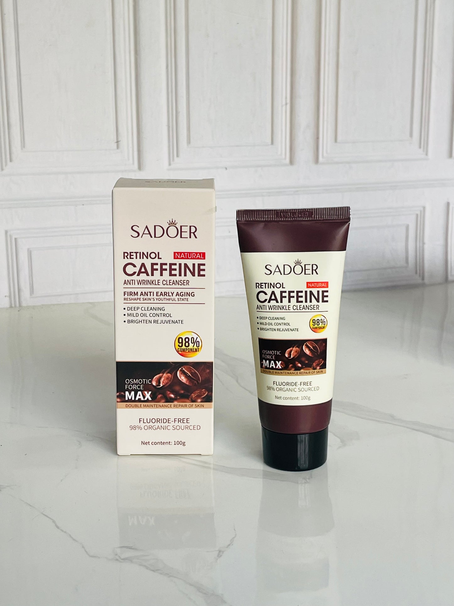 Jabon facial caffeine&retinol Sadoer