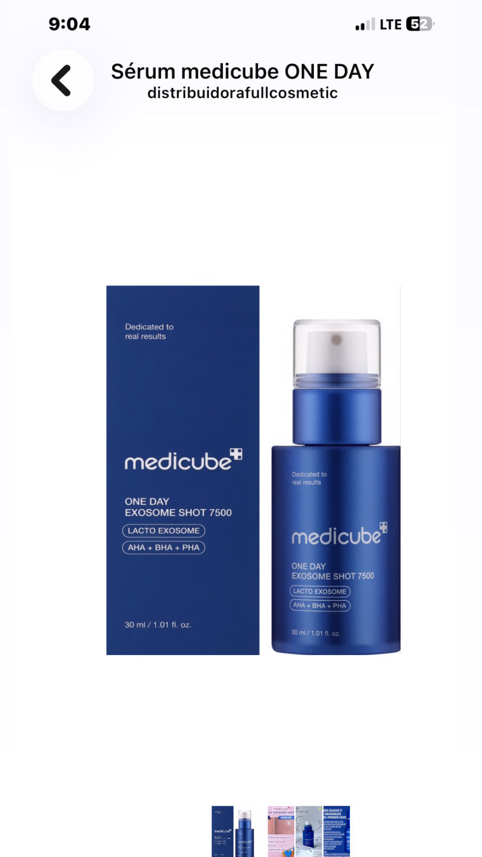 Sérum Medicube One Day Exosome Shot 7500