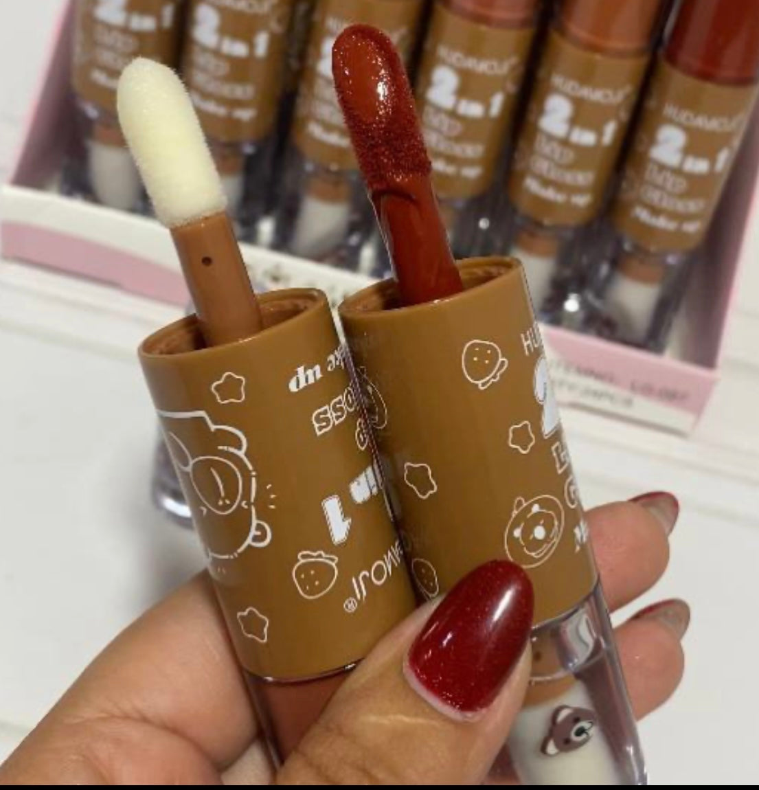 Lip gloss doble capibara