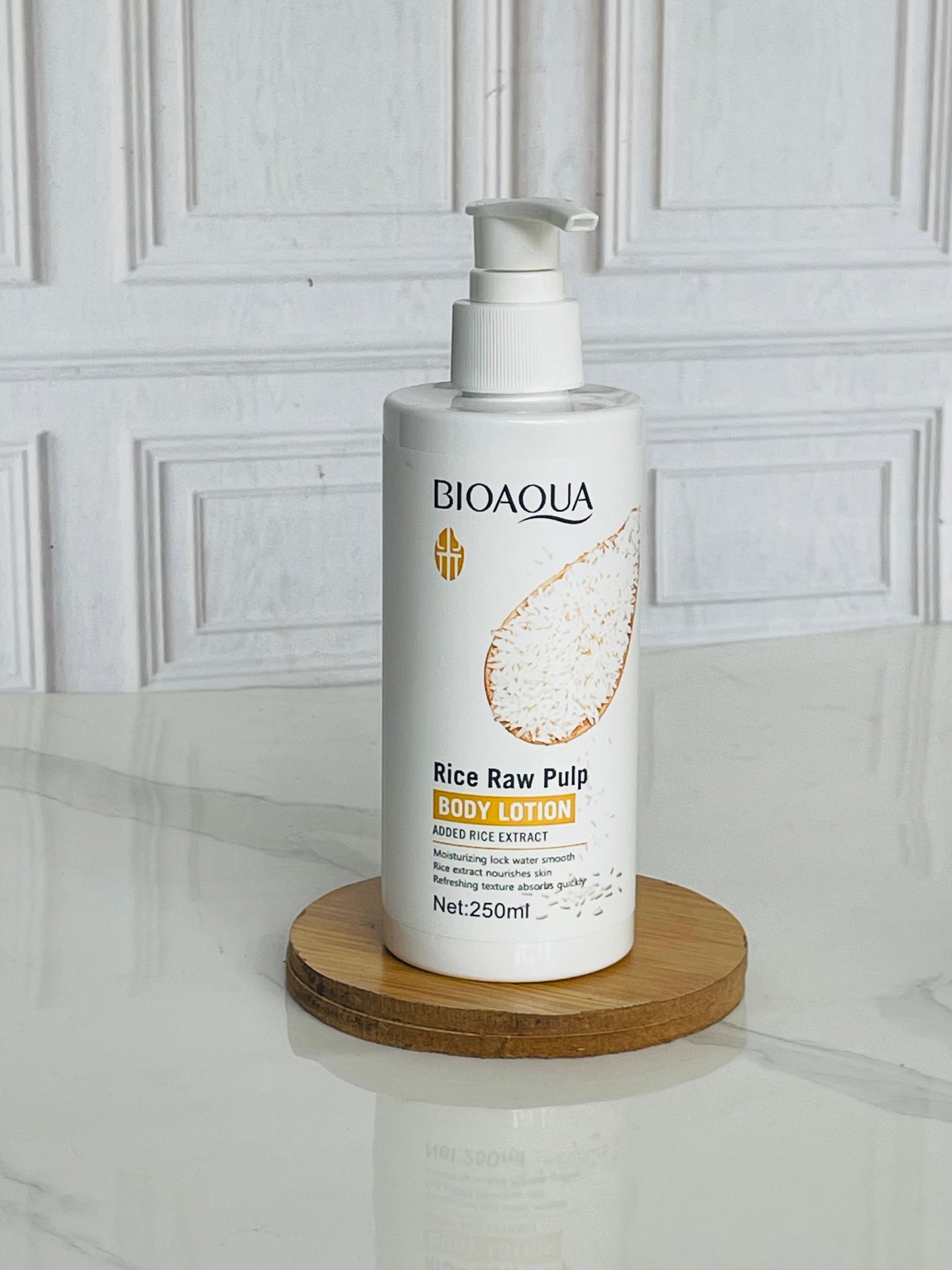 Crema corporal de arroz
