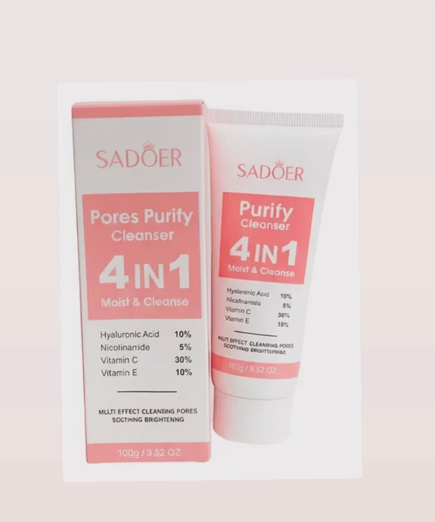 Limpiador facial de Poros multiefecto 4en 1