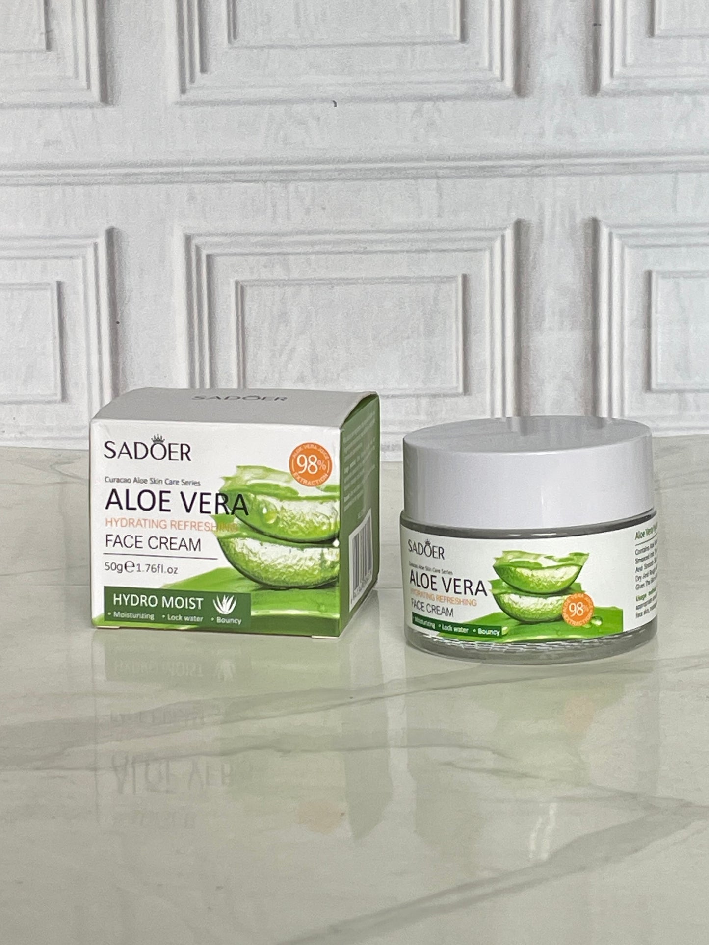 Crema hidratante facial de aloe Vera Sadoer