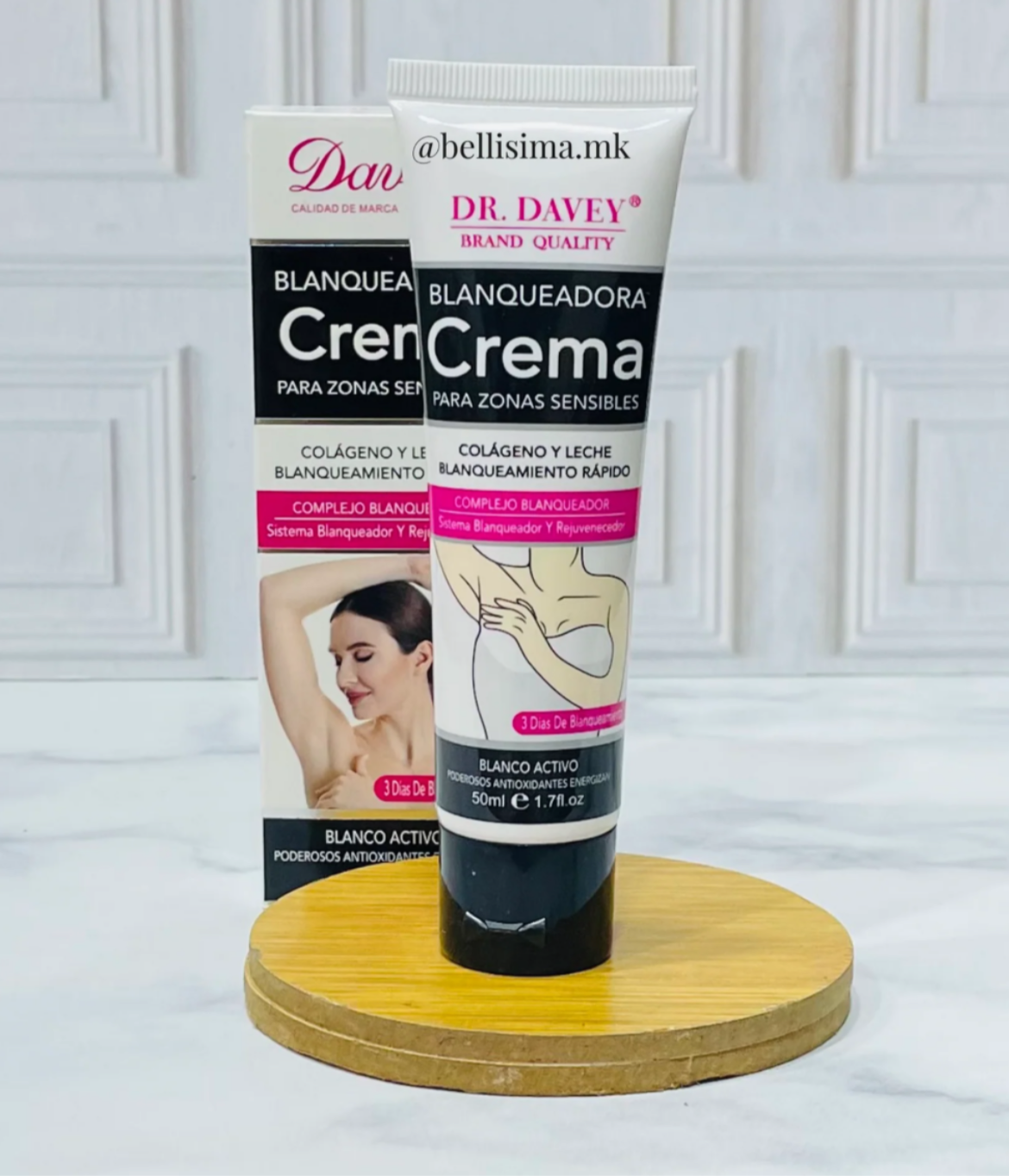 Crema aclaradora de axilas y zonas sensible