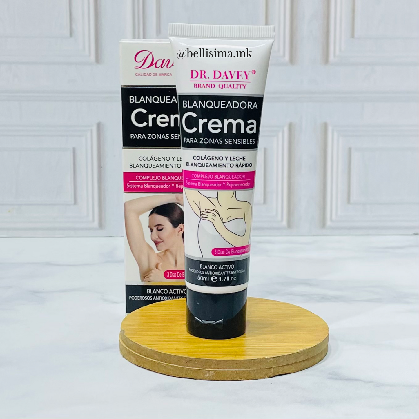 Crema aclaradora de axilas davey