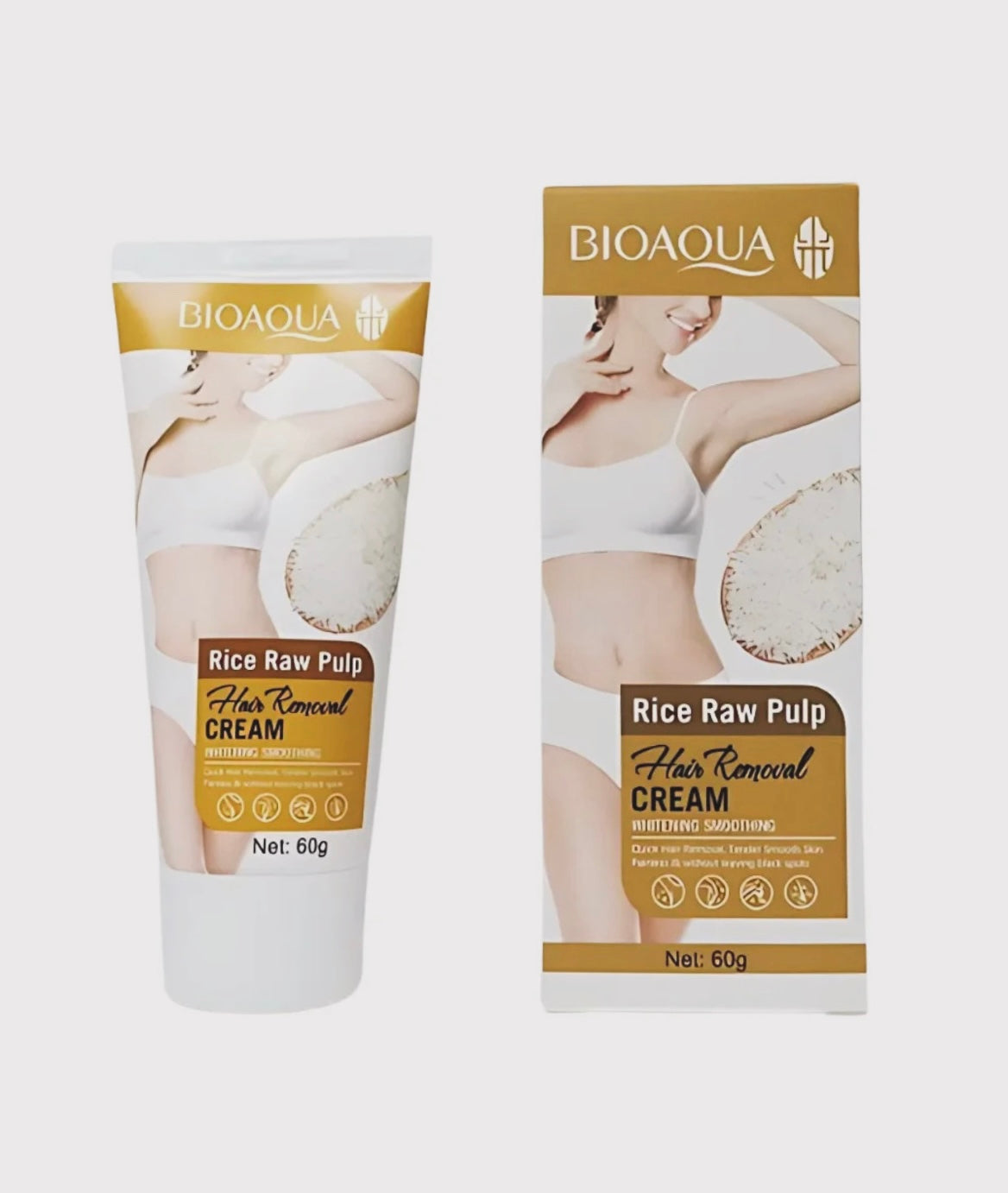 Crema depilatoria Bioaqua Rice Raw Pulp
