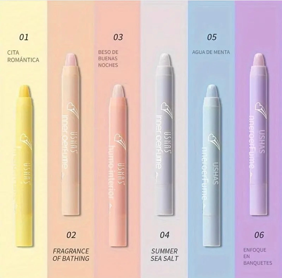Perfumes en barra ushas
