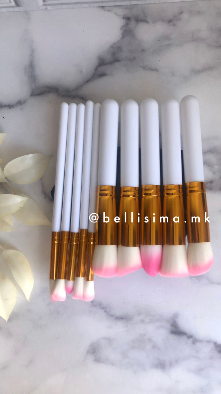 Brochas kabuki x 10 piezas