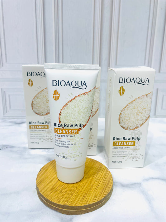 Jabón facial esoumoso de arroz bioaqua