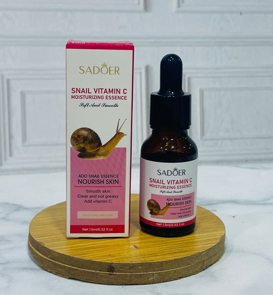 Serum 15 ml vitamina c, zanahoria, aloe Vera y baba de caracol Sadoer