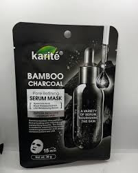 Mascarilla facial de suero de carbón de bambú Karité
