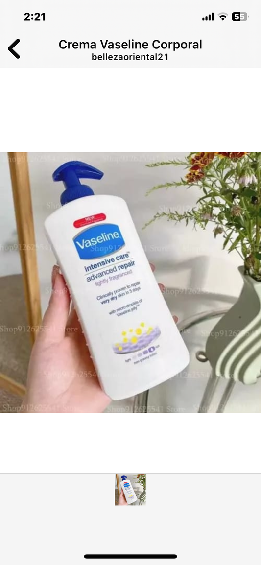 Locion corporal Vaseline Intensive Care Advanced Repair