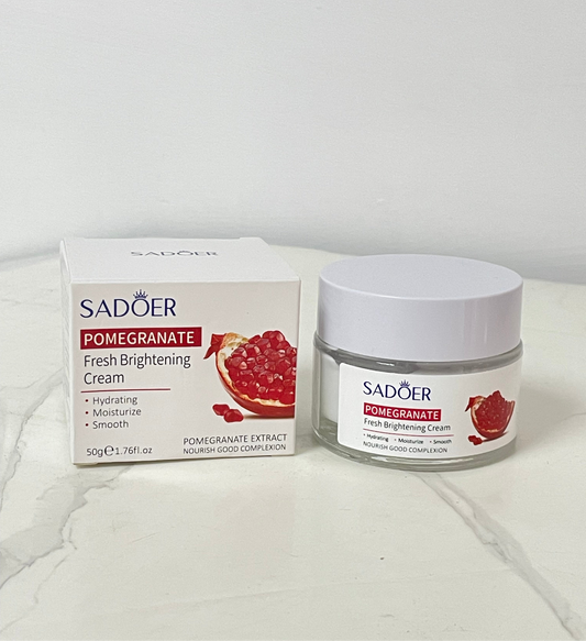 Crema facial despigmentante con extracto de granada Sadoer