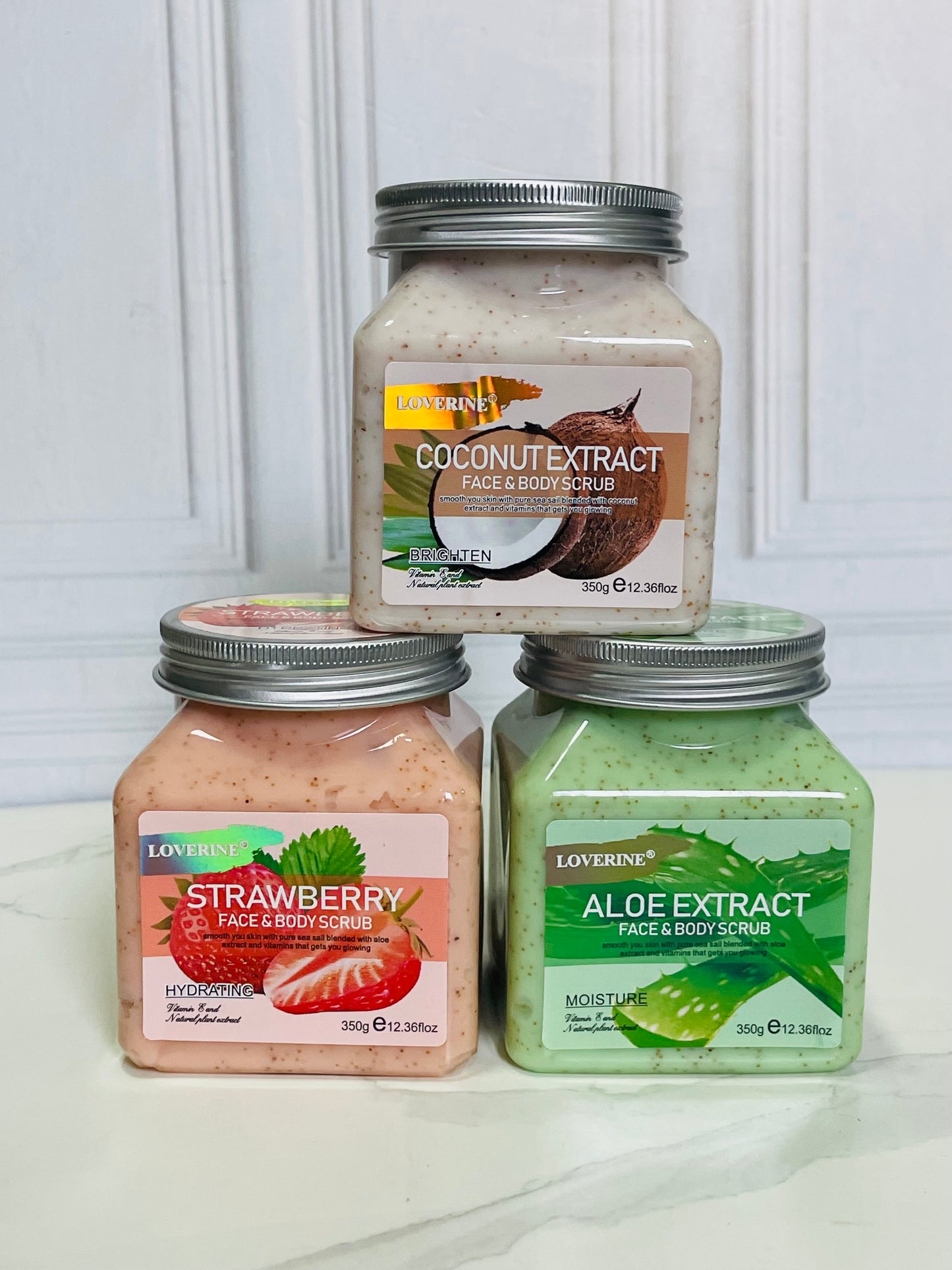 Exfoliantes face&body scrub con sales marinas
