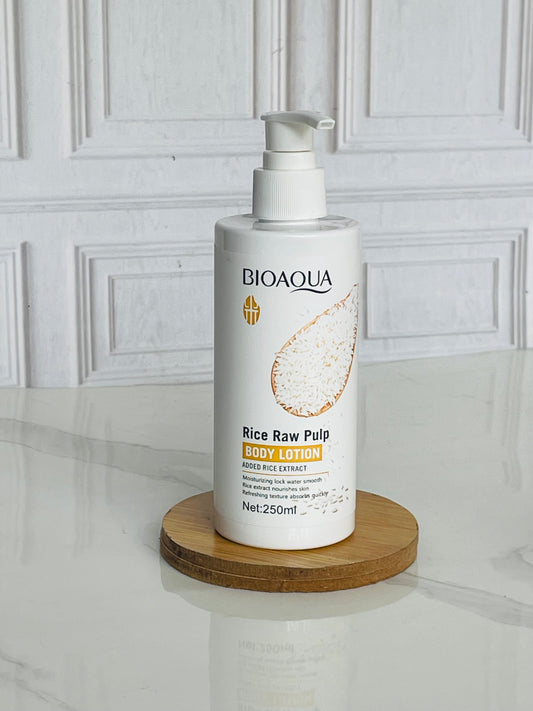 Crema corporal de arroz