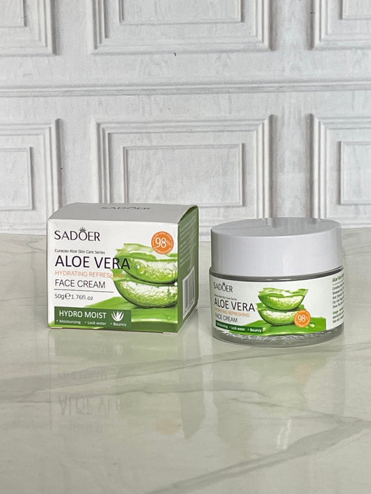Crema hidratante facial de aloe Vera Sadoer