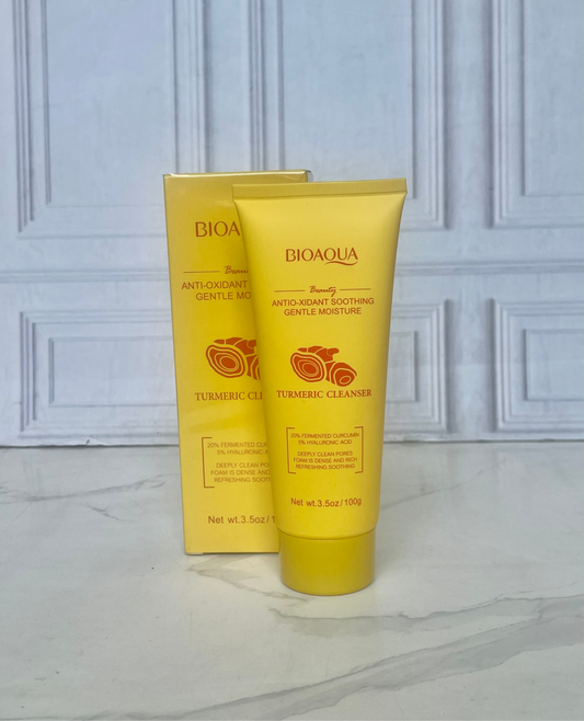 Jabón facial espumoso  antioxidante cúrcuma
