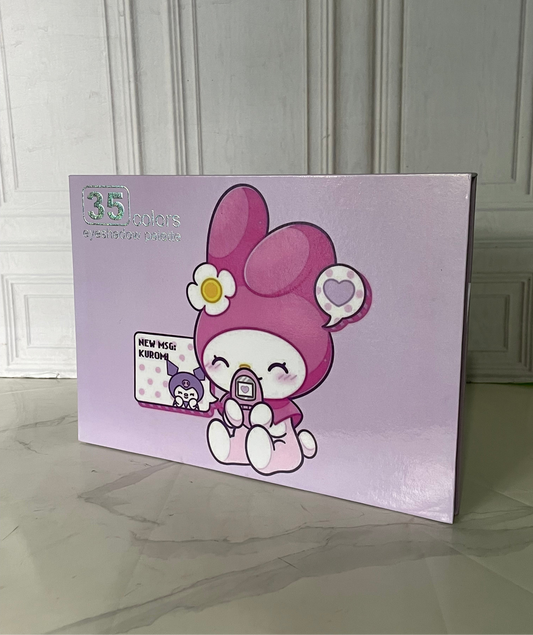 Paleta de sombras de ojos KUROMI de 35 colores