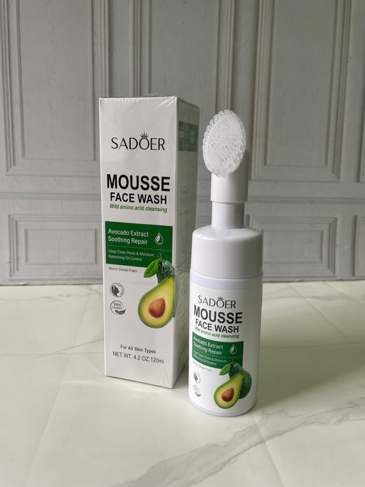 Limpiador facial espumoso de aguacate Sadoer