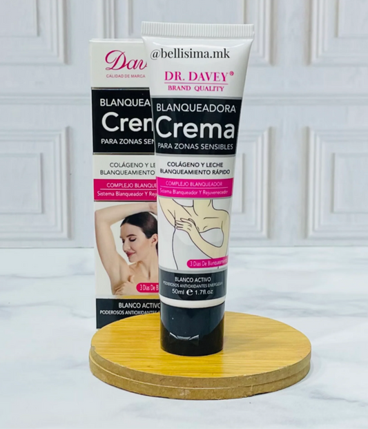 Crema aclaradora de axilas y zonas sensible