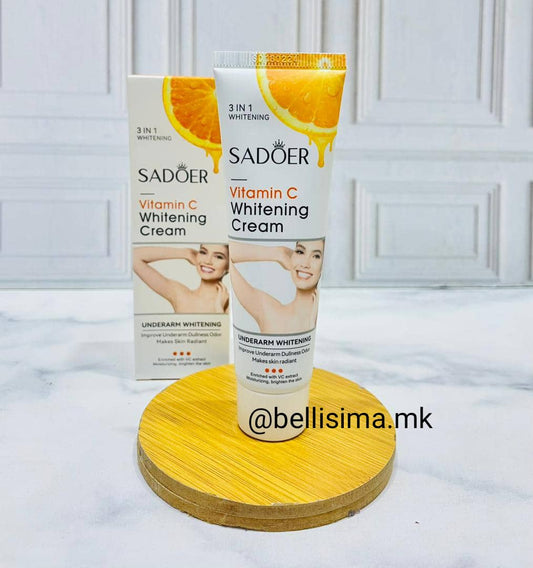 Crema aclaradora de axilas y partes íntimas Sadoer
