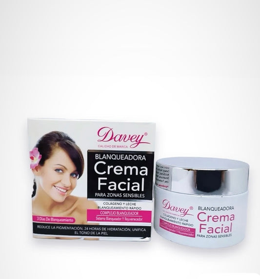 Crema Facial  Blanqueadora e Hidratante Davey