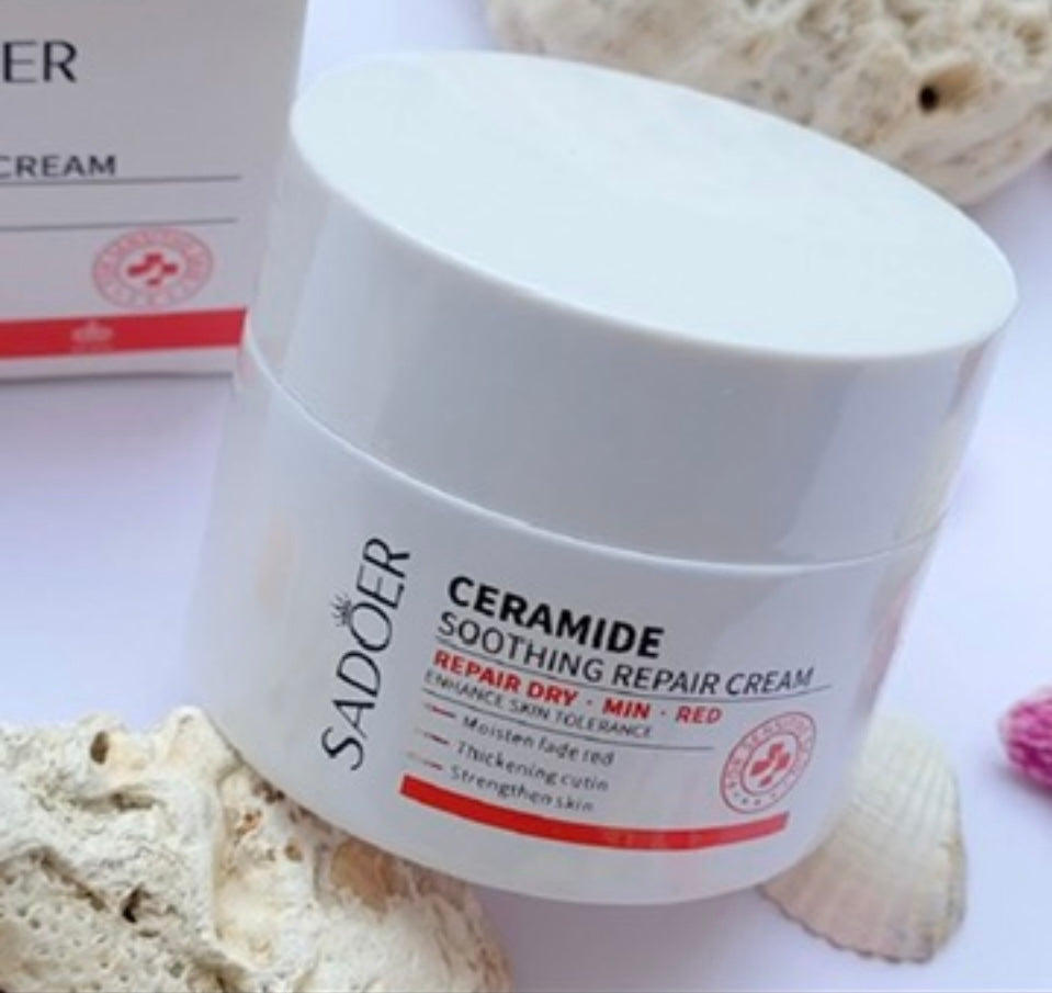 Crema facial Ceramide, reparadora calmante Sadoer