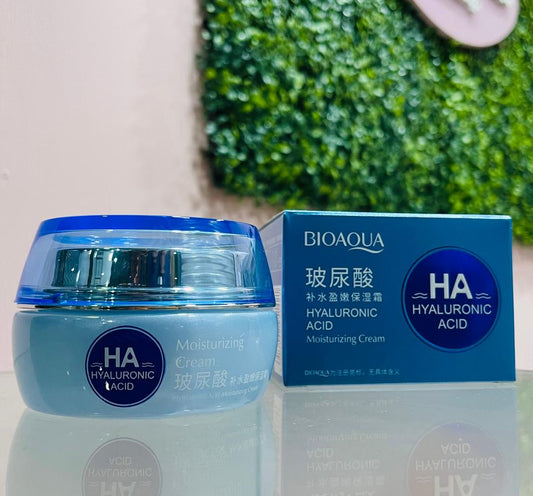 Crema Facial hidratante  con Acido Hialuronico
