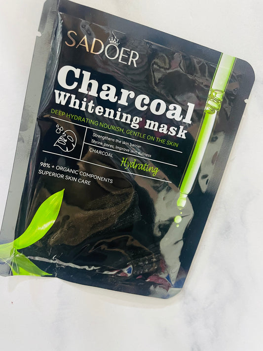 Mascarilla blanqueadora de carbón Charcoal Sadoer