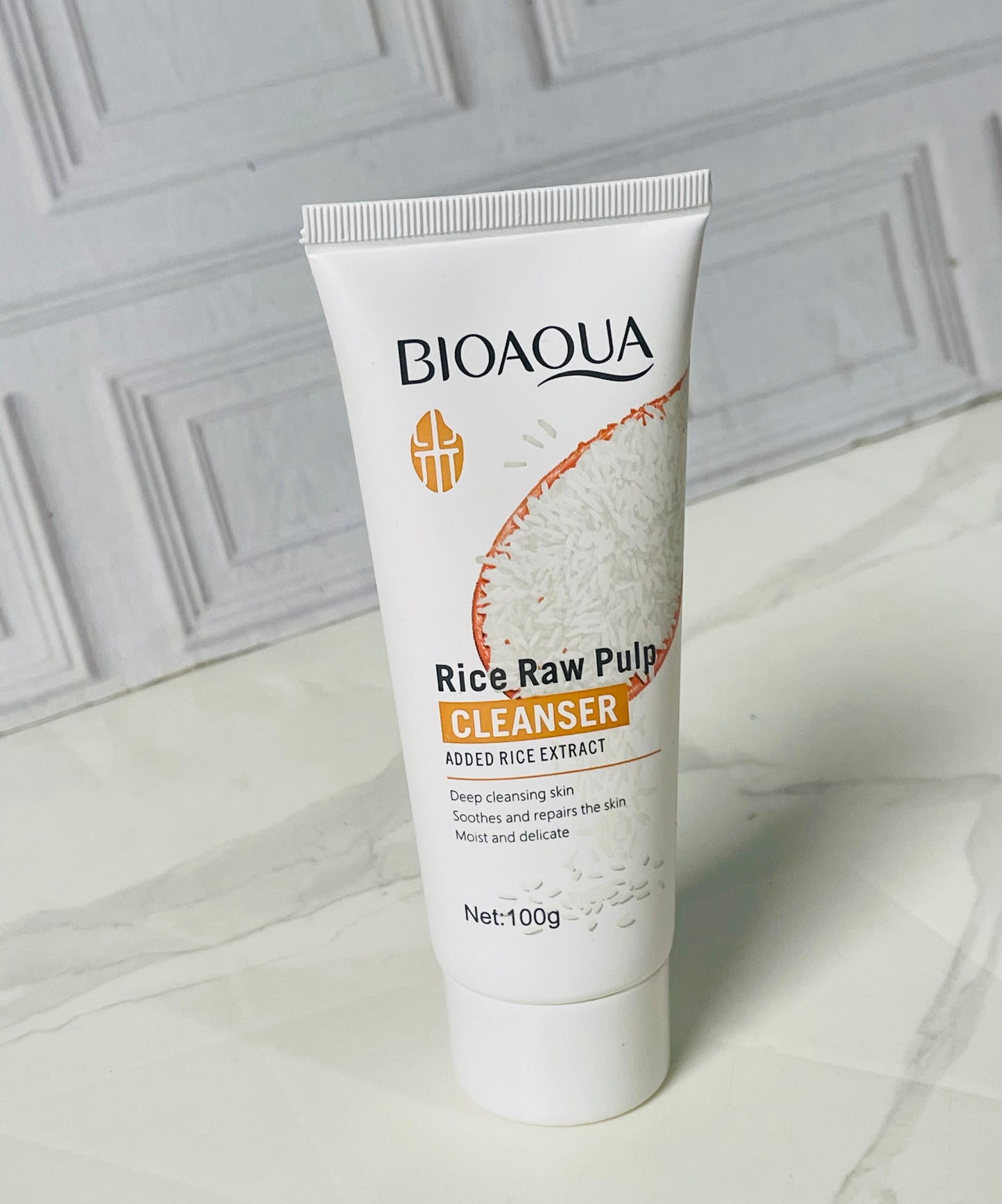 Jabón facial espumoso de arroz bioaqua