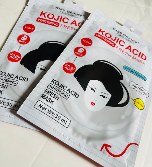 Mascarillas faciales blanqueadoras Kiss Beauty
