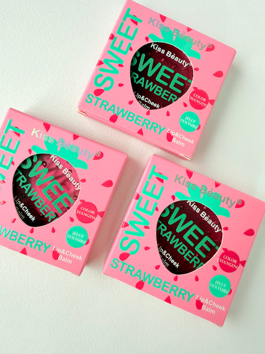 Kiss Beauty Sweet Strawberry Lip & Cheek Balm