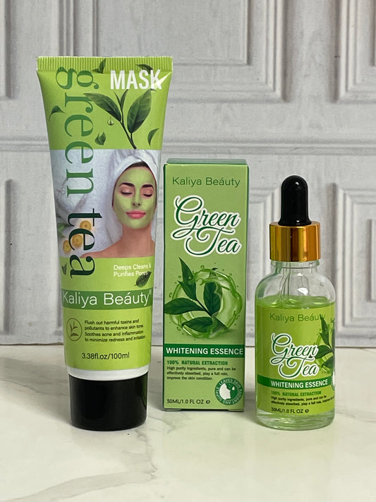 Kits Facial Te verde calmante de la piel control acné Kaliya Beauty