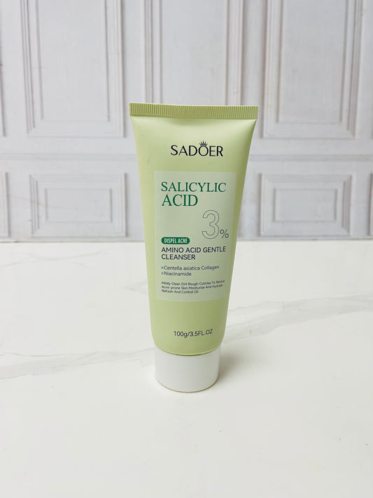 Jabon facial espumoso con acido salicílico Sadoer