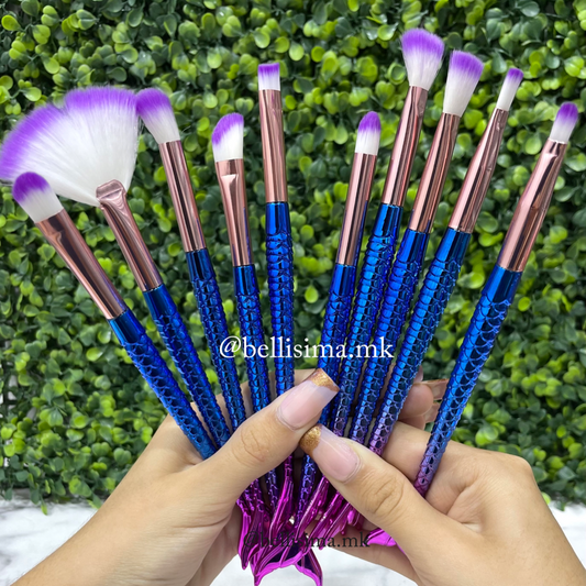 Brochas sirenas x10 piezas