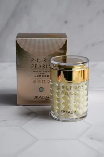 Crema facial  hidratante Extracto de perlas hidrolizadas, ácido hialurónico y colágeno